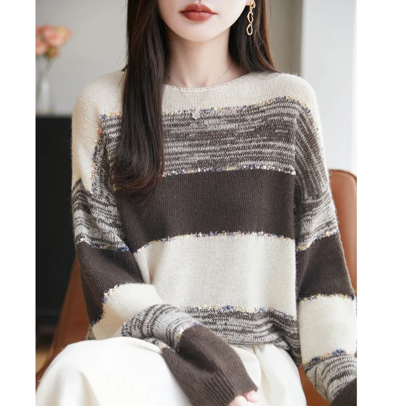 Fashion Women Sweater Autumn Winter Long Sleeve Loose Knitted Sweater Warm Korean Bottoming Shirts Casual Basic O-neck Pullovers