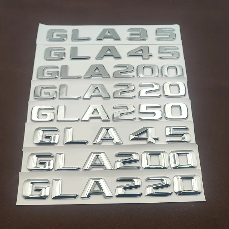 3D ABS Car Trunk Letters Sticker For Mercedes Benz GLA35 GLA45 AMG GLA 200 220 250 260 X156 H247 Emblem Logo Badge Accessories