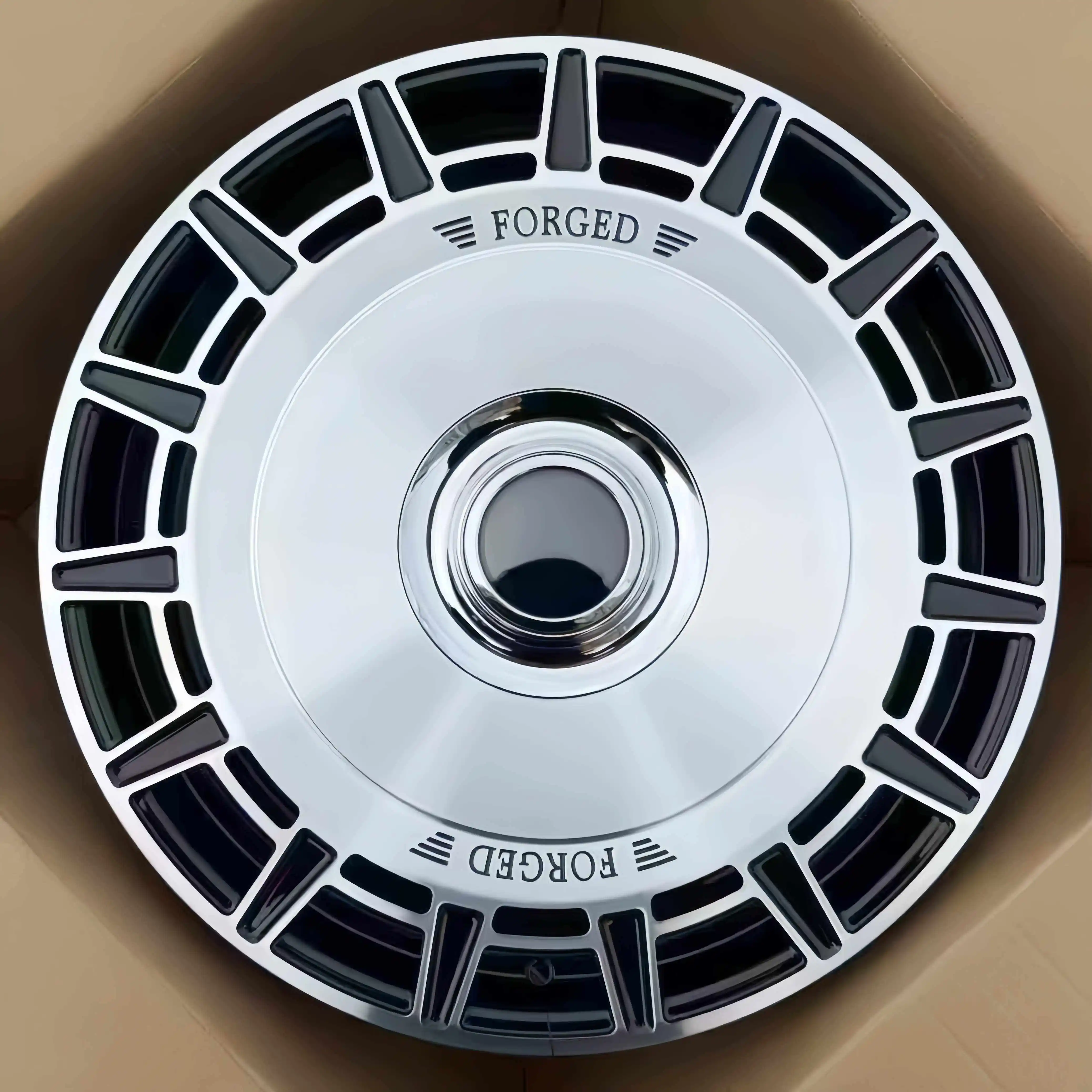 For Forged Monoblock Car Wheels Gloss Machine Face 5x112 5x114.3 5x120 Passenger Wheels for Cadillac Range Rover Mercedes Benz