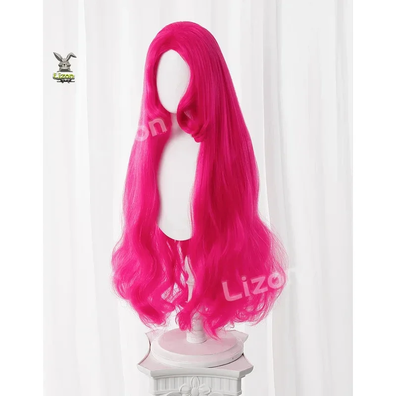 CyMyLittle Pony Pinkie Pie peluca de Cosplay doble cola de caballo peluca rizada larga sintética linda chica The Pony dibujos animados Anime Coser peluca diaria