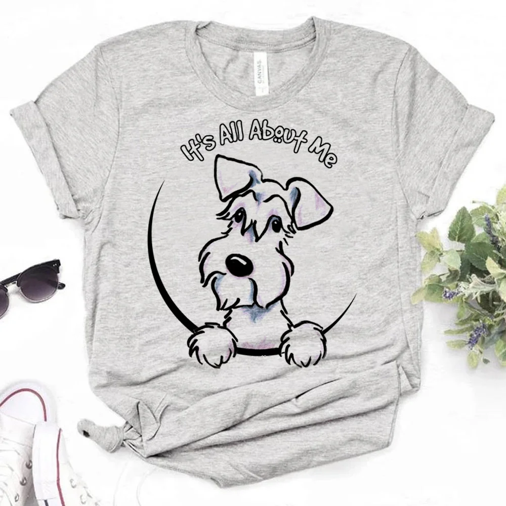 

Schnauzer tshirt women comic manga graphic t shirt female manga graphic Japanese clothes