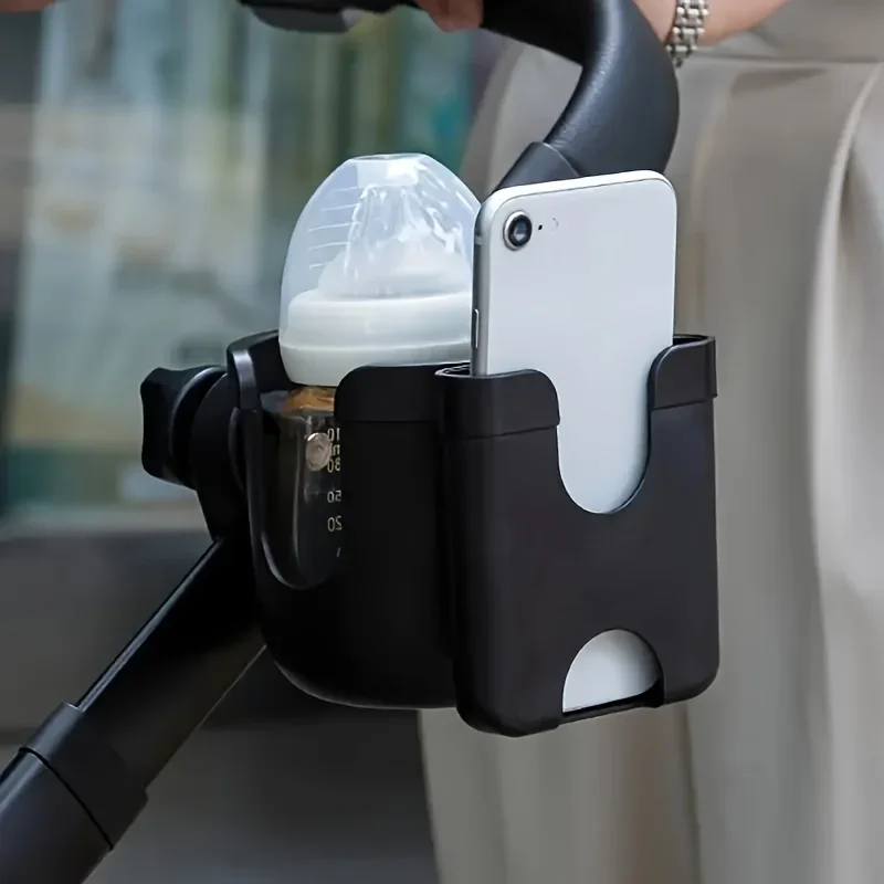 

2-In-1 stroller and bicycle cup holder with mobile phone holder - beverage tray for child seats and accessories