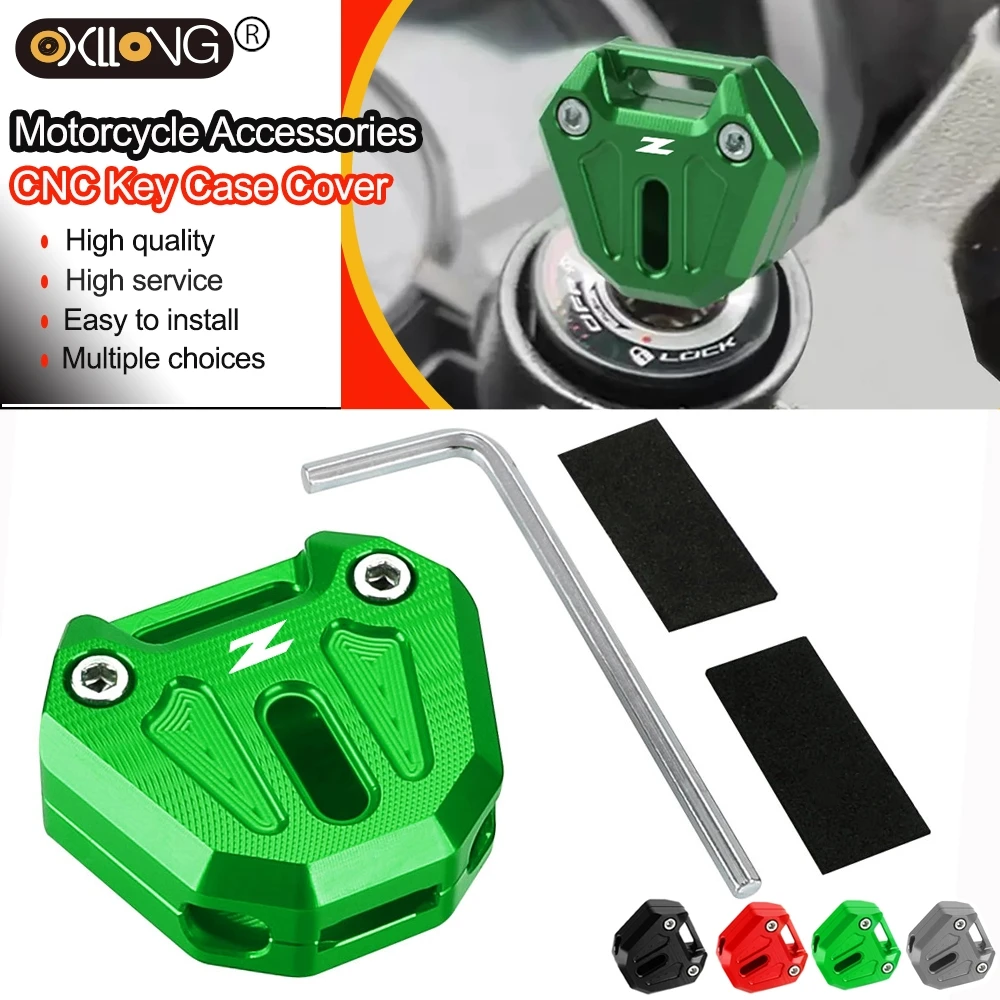 

For KAWASAKI Z125 PRO Z250 Z300 Z400 Z650 Z750 R/L/S Z800 Z900 Z900RS Z1000 Motorcycle Accessories Key Case Cover CNC Aluminum