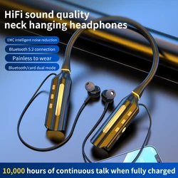 10000mAh 10000 ore di riproduzione Auricolari Bluetooth wireless Sport magnetici Cuffie da corsa Archetto da collo Auricolari sportivi Riduzione del rumore