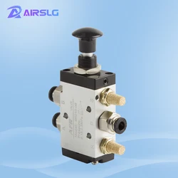 1 PCS 4R210-08 3R210-08 Pull Valve Mechanical Pneumatic Switch Two Three-Way 5 Pass Control Cylinder Valve for Industrial Use