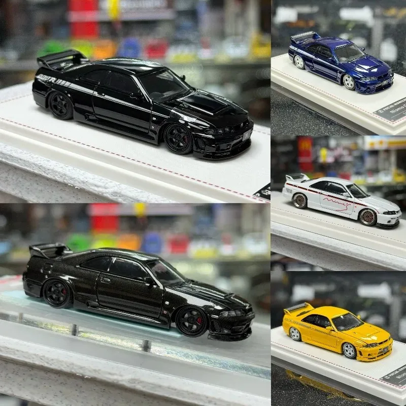 Focal Horizon 1:64 Nissan GTR R33 Nismo 400R Simulation Alloy Car Model, Boys' Toy, Adult Collection Decoration Item.