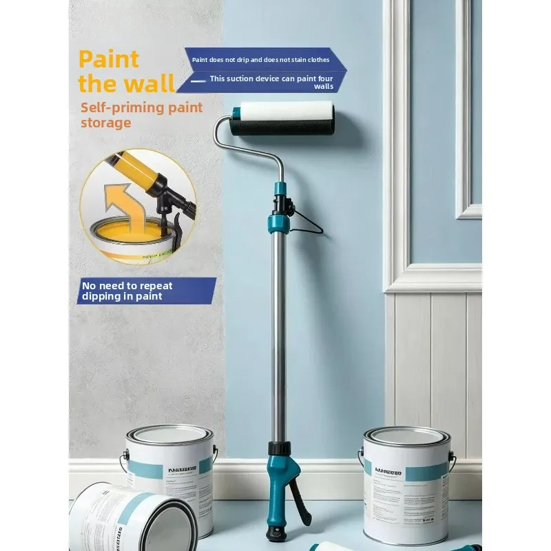 Telescopic Extendable Paint Roller Brush For Latex Paint Wall Coating  DIY Home Wall Painting Renovation Hand Painting Tool