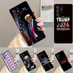 Cover For Samsung Galaxy S24 Ultra S21 S22 S8 S9 S10E Note 10 20 Plus FE S23 Trump 2024 Phone case Coque