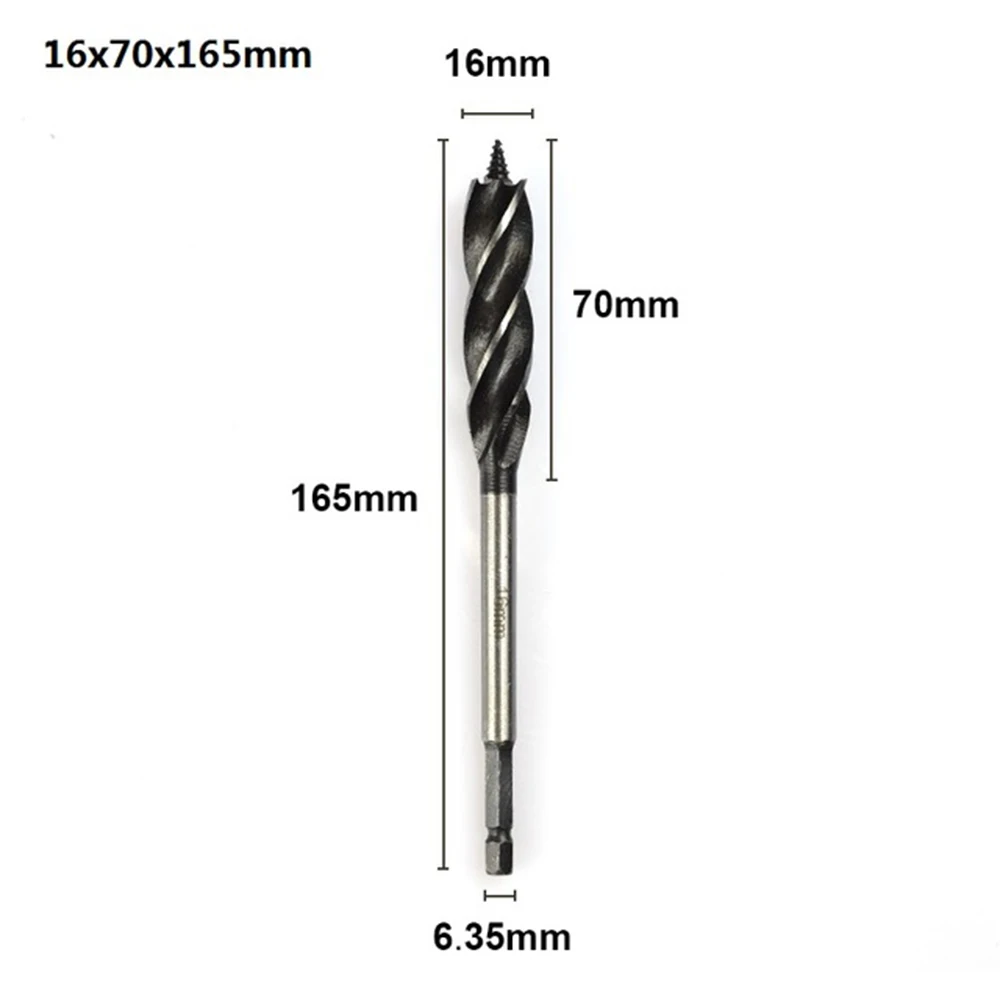 Cortador de madeira Torus Broca, Hex Rod, 4 Flauta, Carpenter Core Bit, 10-25mm