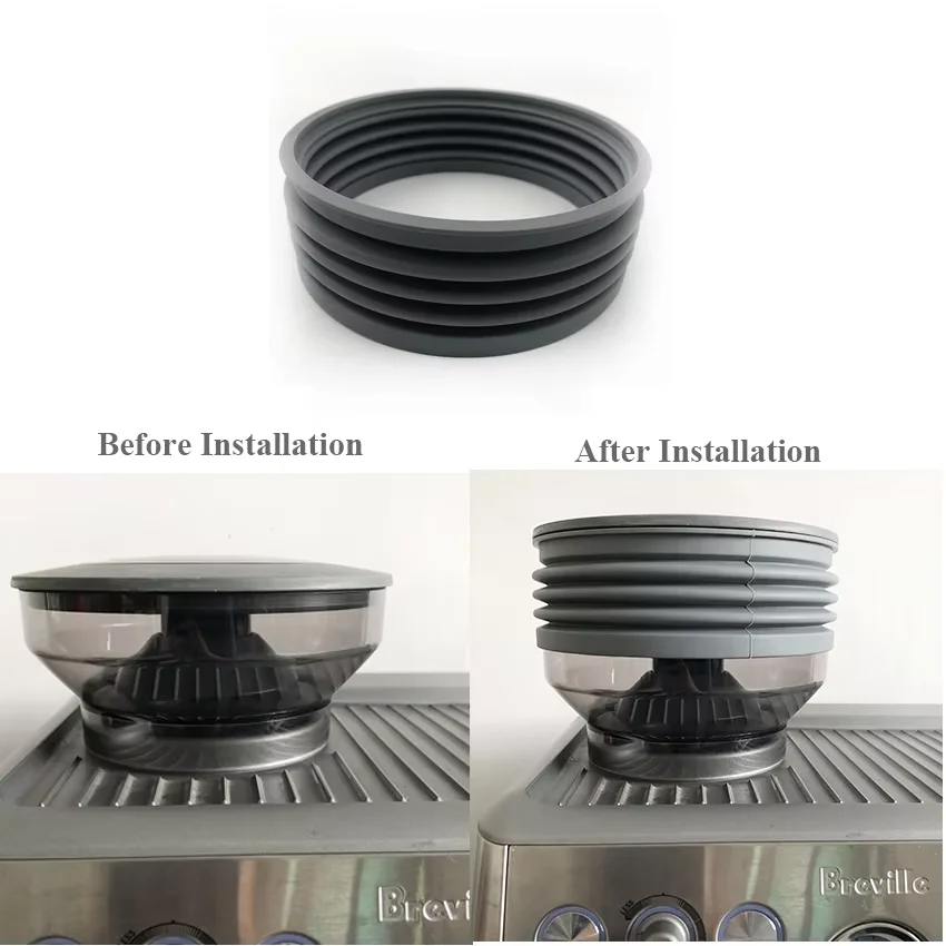 Residual coffee grounds removal from coffee machine, suitable for Breville's silicone bellows and squeeze blowing cleaning