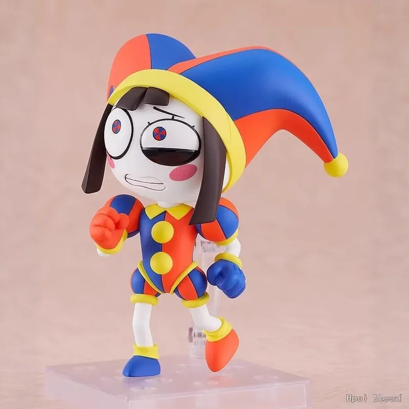 Q Version 2583 The Amazing Digital Circus Pomni Chibi Figure Interchangeable Face Posable Collectible Desktop Ornament Gift view 5