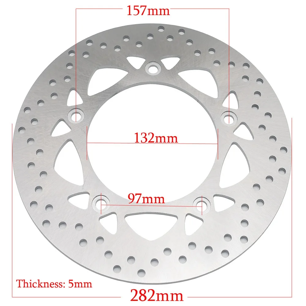 282mm Rear Brake Disc Rotors For YAMAHA XP 500 T-MAX500 2012-2016 XP530 T-MAX 530 SX DX 2017-2020 T-MAX 560 TMAX560 2019-2021