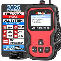 Ancel vd500 OBD2 Scanner for VW Car Code Reader Oil Reset EPB DTC TP ABS SRS Full System Diagnostic Tool for Audi for V.A.G