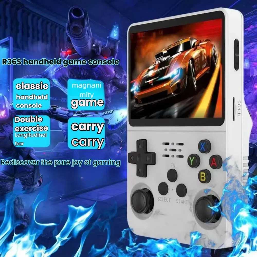 Open Source R36S Retro Handheld Game Console, Linux System, 3.5