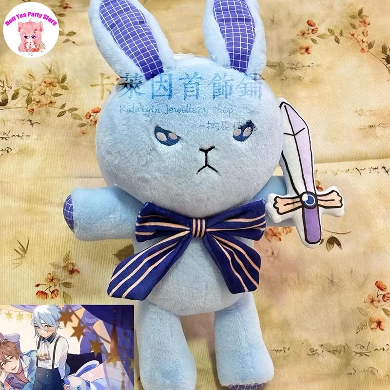 Nu: Carnival Edmond Słodki Królik Rycerz Pluszowa Bawełniana Lalka Pluszak 40CM Zabawka Anime Poduszka Cosplay Wypełnienie Bawełniane Prezent na Boże Narodzenie