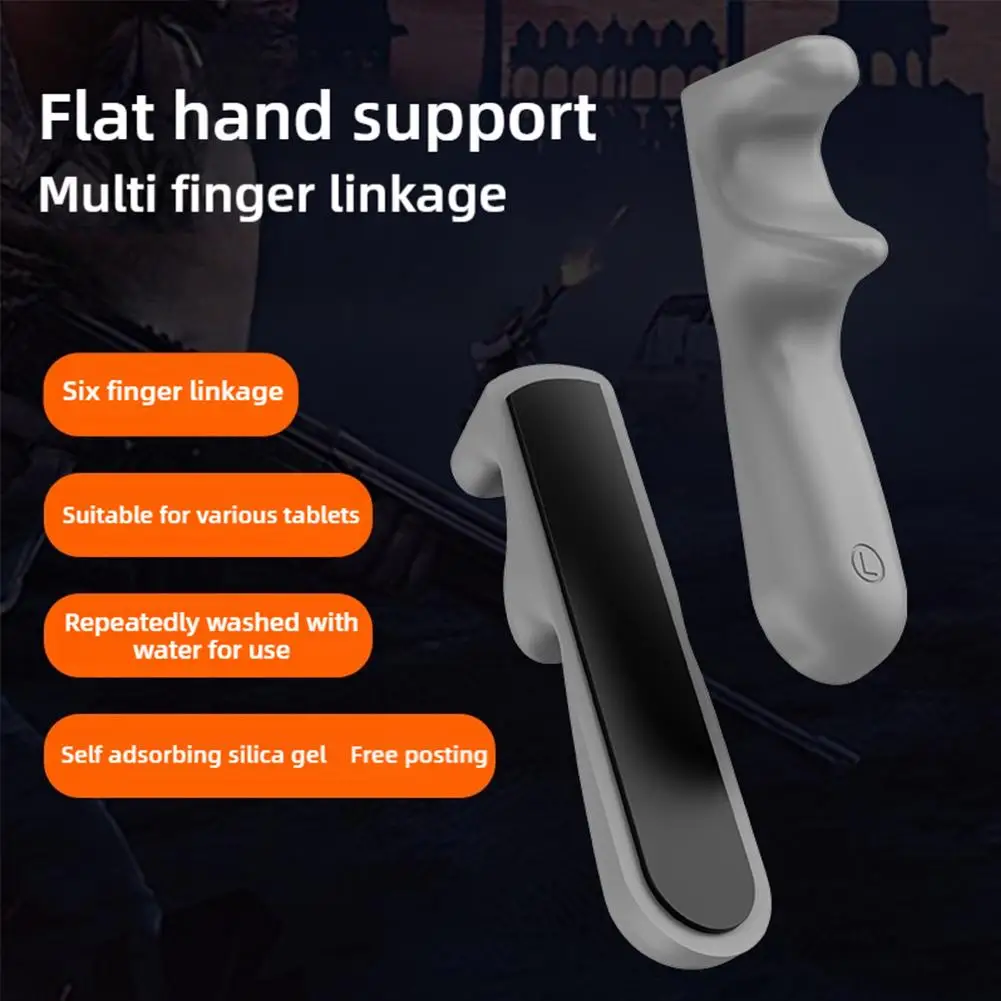 Maniglia da gioco per iPad Funzionamento multi-dito Gamepad in silicone Grip Tablet Controller di gioco per PUBG/Coltelli fuori/Regole di sopravvivenza