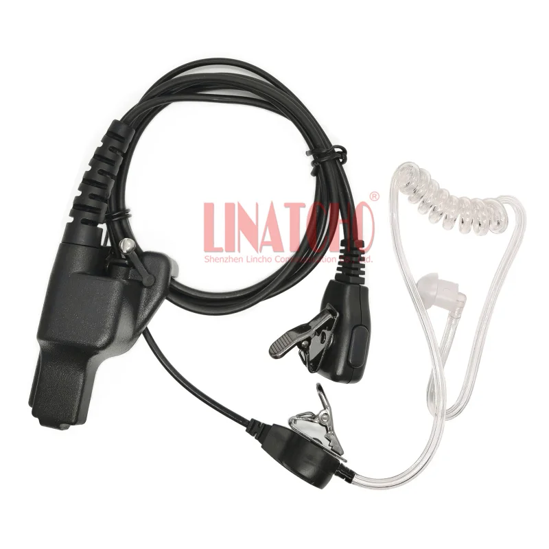GP900 MTX838 HT1000 XTS5000 XTS2500 PTT Mic 2-Way راديو أنبوب سماعة سماعة الأذن