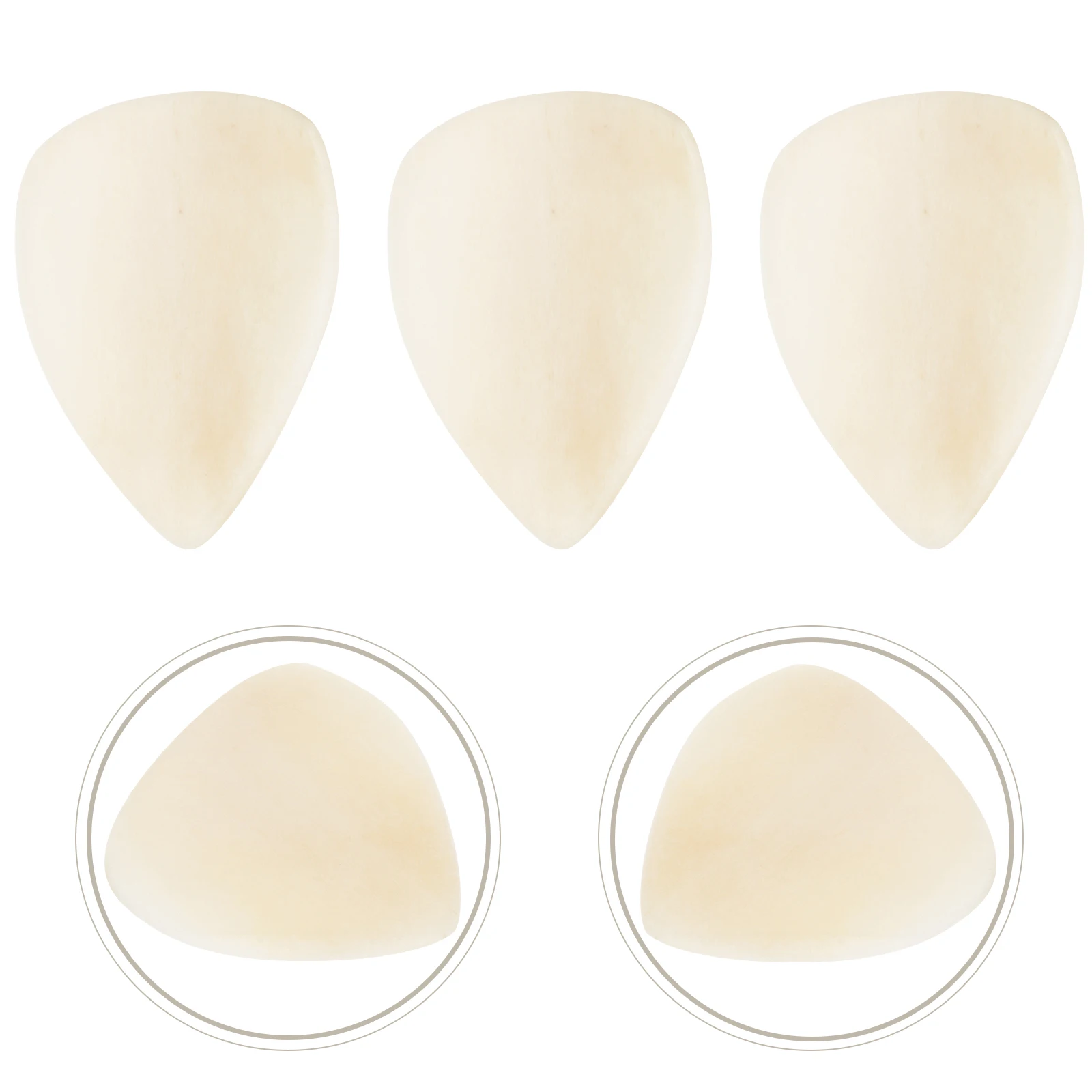 

3pcs Beef Bone Guitar Picks for Acoustic Electric Ukulele Bass Practice Durable Wear Resistant Practical Accessories Guitar