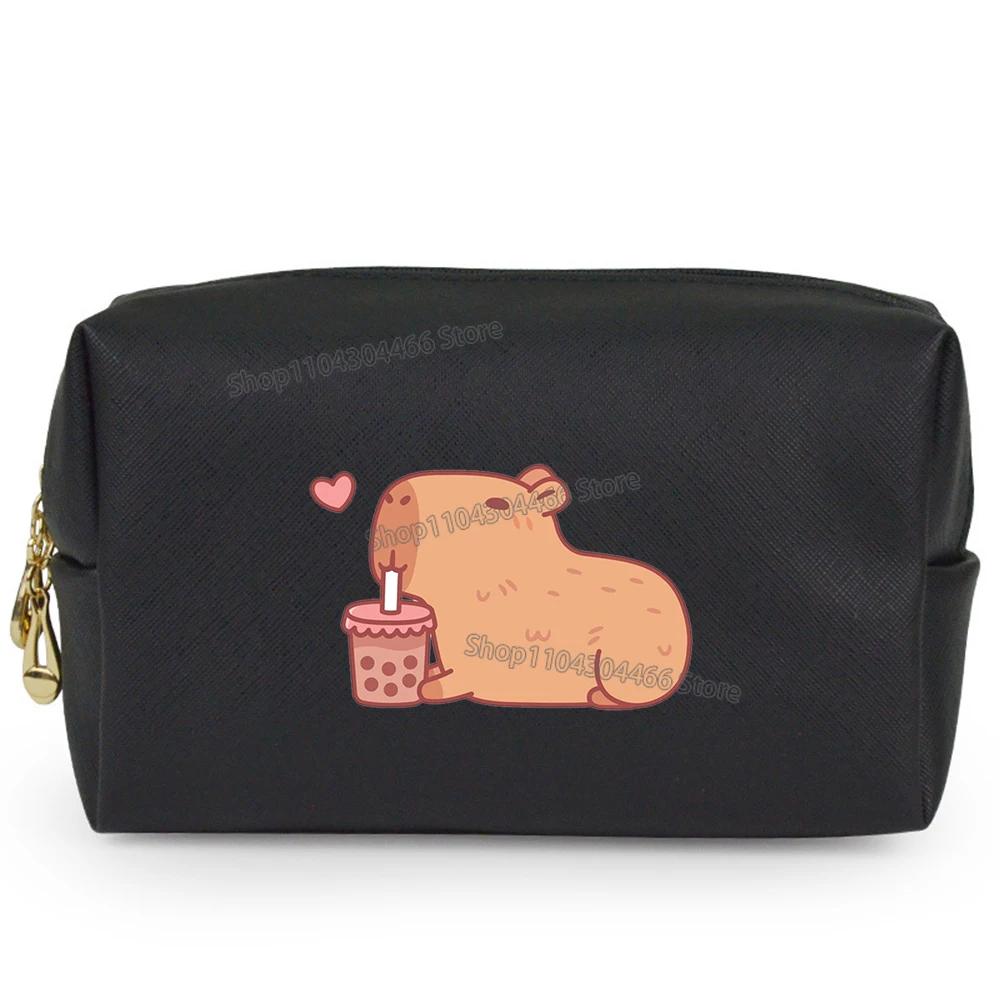 New Capybara Hand Bag Ladies Kawaii Animal Makeup Bag Lady Bags Waterproof Make Up Bags Trendy Cell Phone Purses for Female Gift