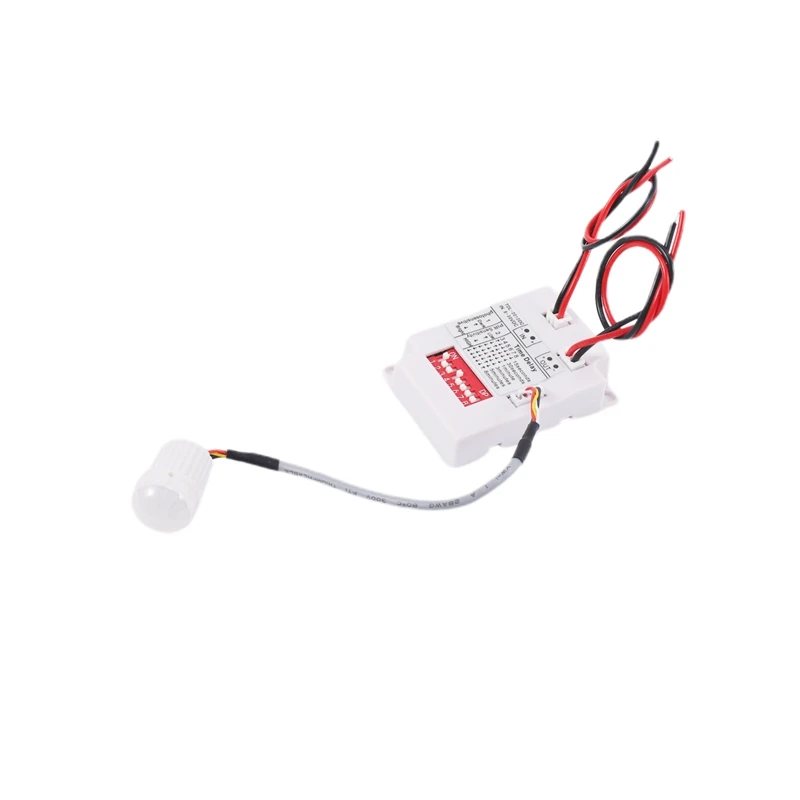 A46T 12V 24V PIR 모션 센서 스위치 IR 적외선 인간 유도 시간 지연 릴레이 스위치 복도 LED 조명 타이머 스위치