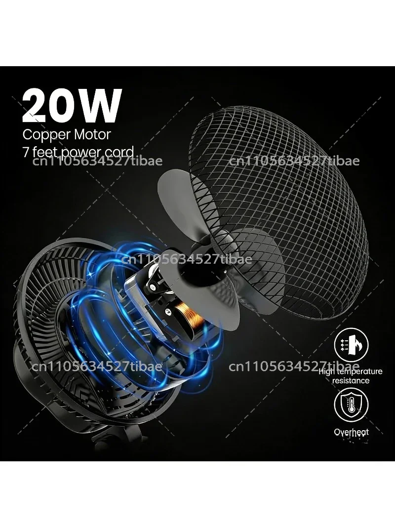 European And British Style Hydroponics Tent Household 220V Voltage 6-Inch Double-Gear Speed Regulation Clip for Factory Direct S