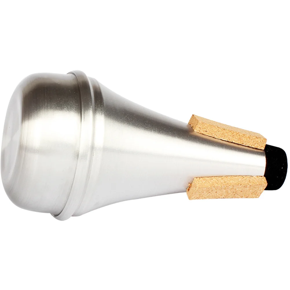 

2pcs Trumpet Mute Aluminum Alloy Small Horn Practice Sound Dampener Musical Instrument Supplies Accessories