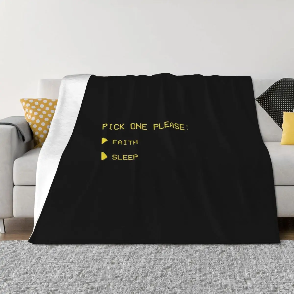

Faith and Sleep Throw Blanket Polar Warm anime Blankets