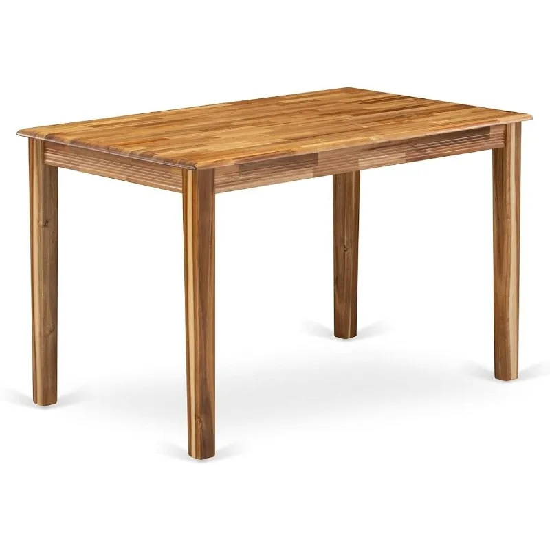 East West Furniture YAT-ANA-T Yarmouth Rectangle Kitchen Dining Table, 30x48 Inch, Natural