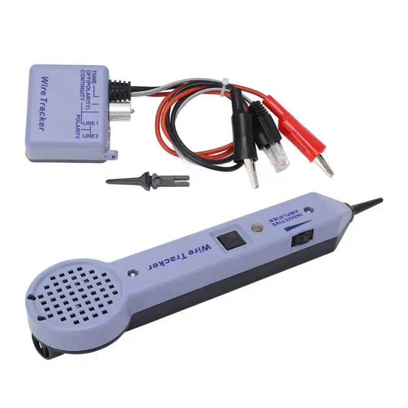 Wire Tracer Tester Tone Inductive Amplifier Audible and Visual Signaling with Receiver for Cable Maintenance