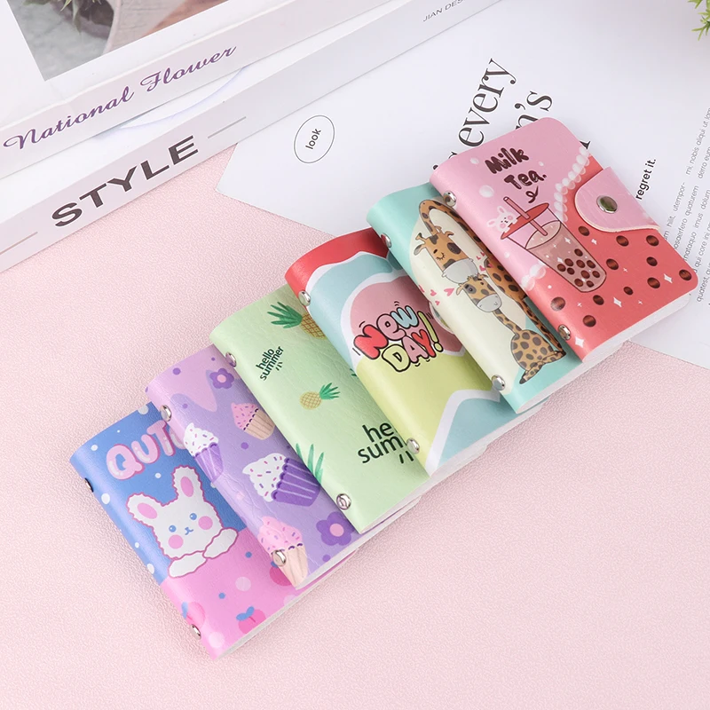 1Pc Cartoon Card Bags Casual Cute ID Credit Card Holders Creative Color Card Case Bank Card Cover Multi Card Slots Wallet