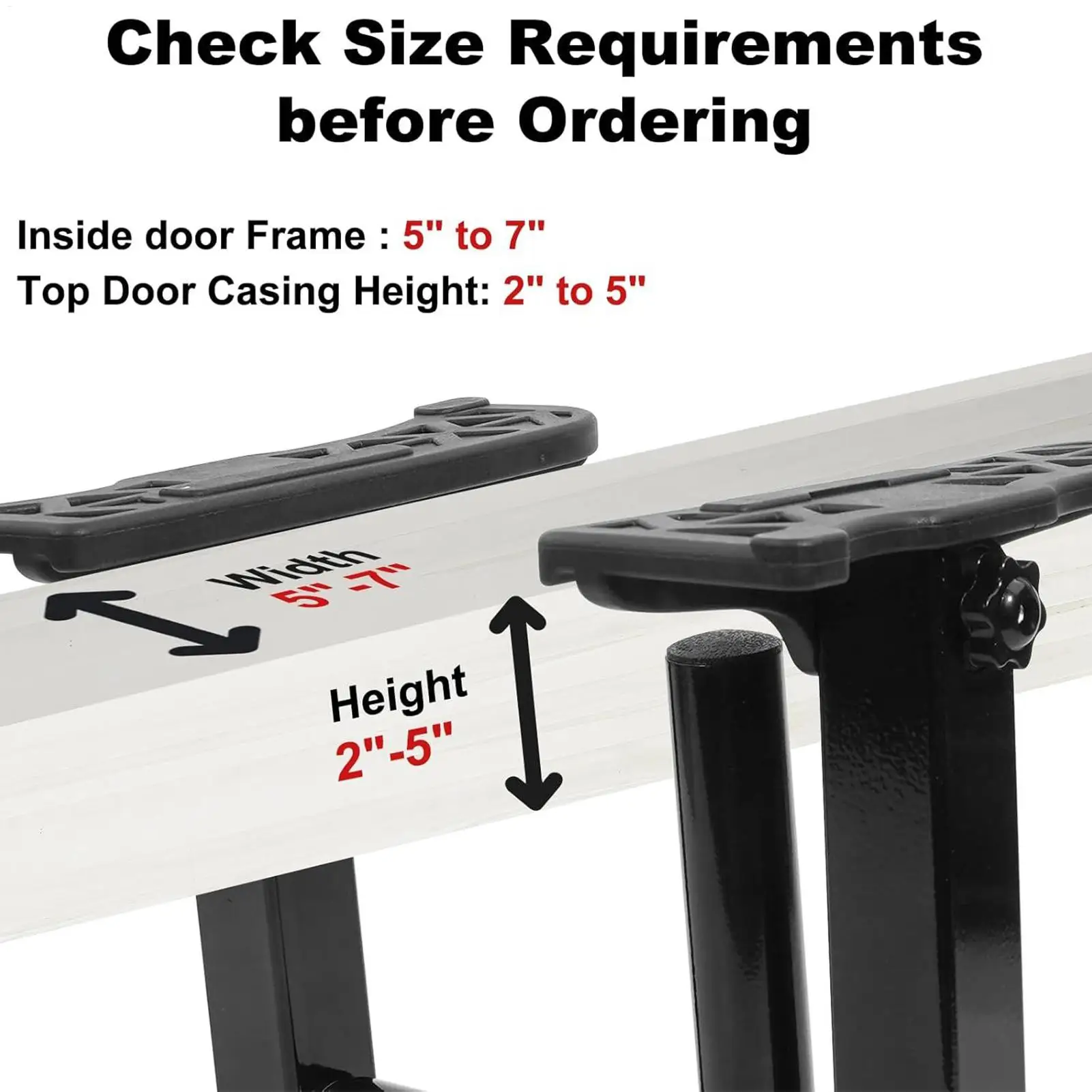 

Подтягивающая штанга для дверного проема, регулируемая дверная рама, ручки для подтягивания, 2 шт., весовая способность, ручки для силовых тренировок для