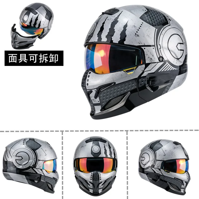 

Motorcycle Scorpion Helmet Moto Modular Male Retro Helmet Capacete Casco Cruiser Half Helmet Tactical Cap DOT Approved 368