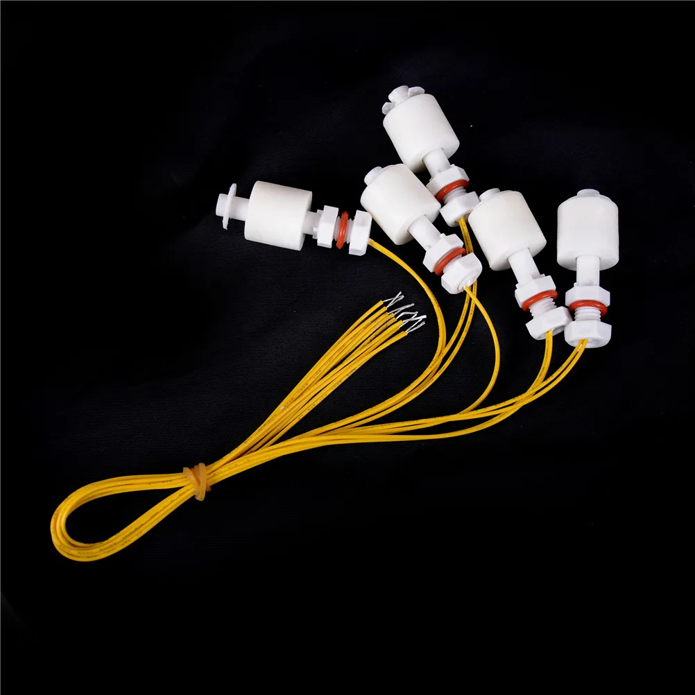 5 Pcs 10W 1A Water Level Switch Liquid Level Sensor Plastic Ball Vertical Float