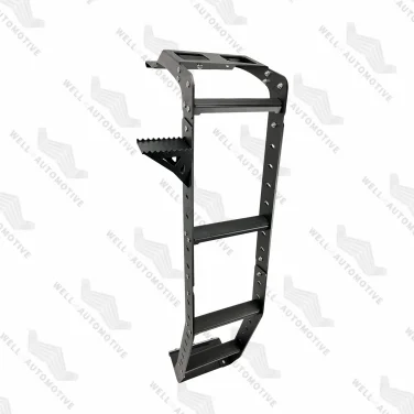 

hot sale car tailgate ladder steel ladder with steps black Rear Door Ladder for 4runner 10-22