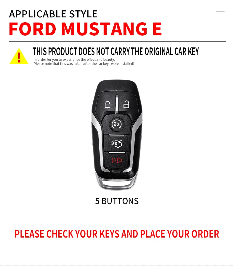 2019 Car Key Cover Case For Ford Fusion Mondeo Mustang F-150 Explorer Edge 2015 2016 2017 2018 Car Key Protection Accessor