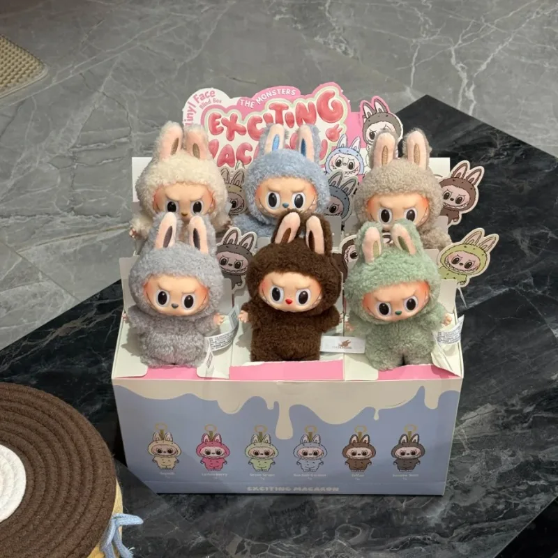 

POP MART Exciting Macaron The Monsters LABUBU V1 Vinyl Doll Creative Art Model Bedroom Display Christmas New Year Couple Gift