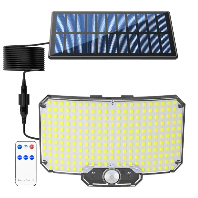 Solar Garage Lights Waterproof Solar Outdoor Lights Outdoor Waterproof Solar Deck Lights Bright LED Light With Remote Control
