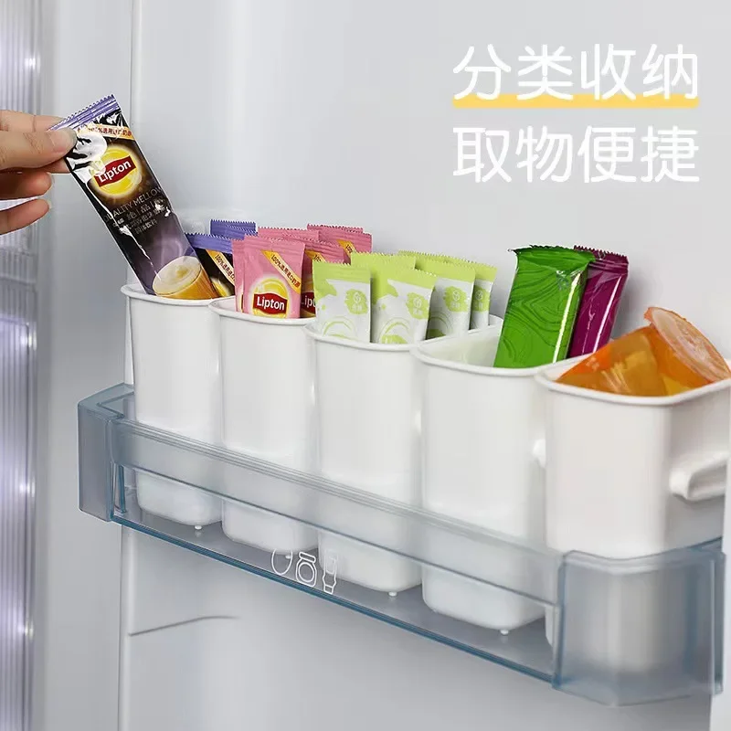 Fridge Storage Box Food Fresh Refrigerator Door Organizer Bins Shelf Basket Fruit Spice Food Container Box Kitchen Case