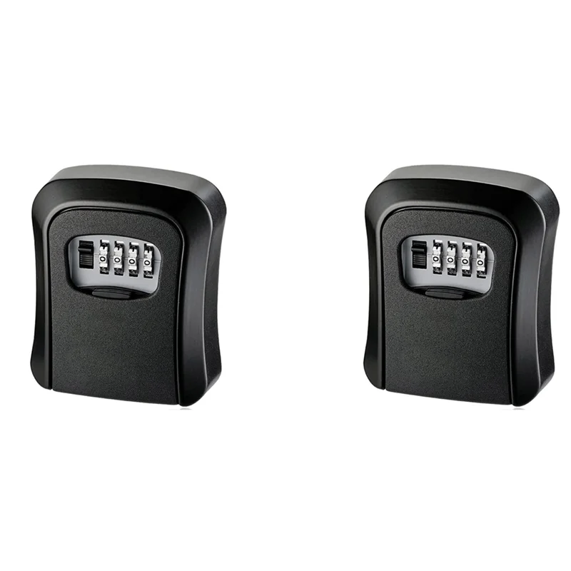 A003 2X Key Cabinet Organizer, Key Lock Box, Wall Mounted Waterproof Key Storage Lock Box With Mounting Kit