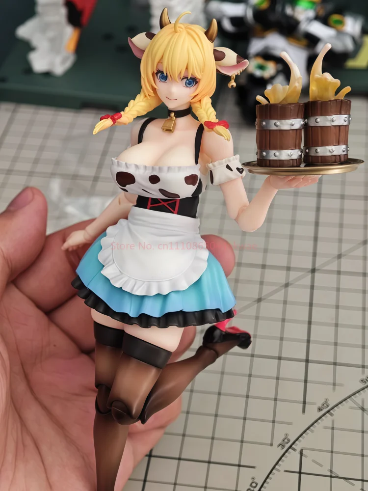 

In Stock Ladotoys 1/12 Scale Movable Action Figure Cow Beer Girl Pvc Toy Model Desktop Decoration Collectible Gift Birthday Gift