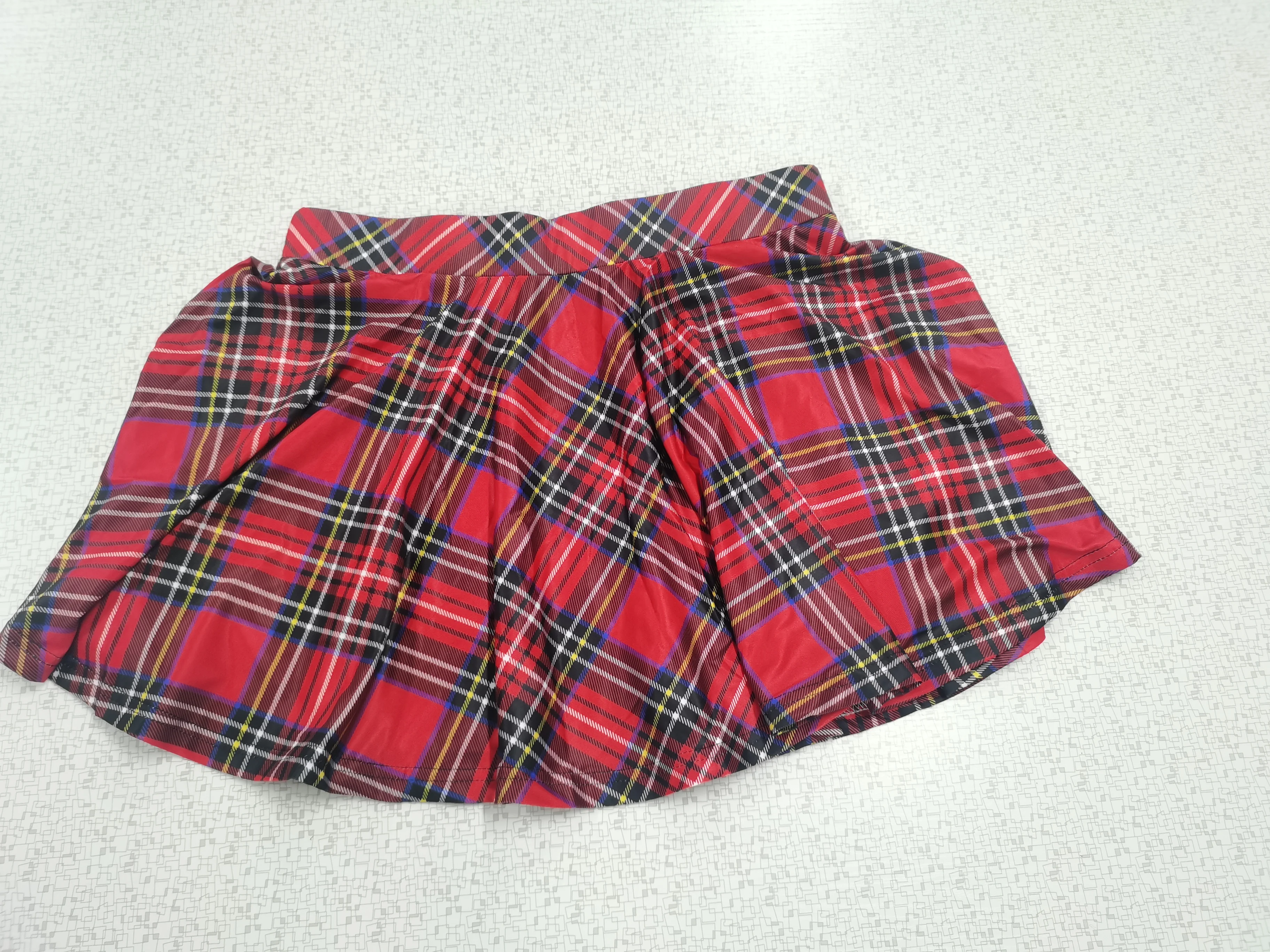 Retro Plaid Faltenröcke Rock Y2K Streetwear Vintage Schuluniform A-Linie Gym Student Kurzen Rock Mädchen Weihnachten Dress Up – Detail 39