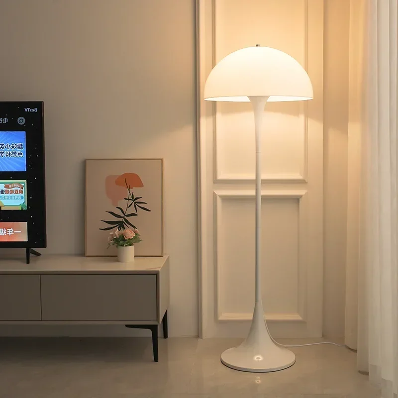 

SANDYHA Modern Minimalist Mushroom Floor Lamp LED Lighting for Living Room Bedroom Dining E27 Base Network Popular Home Decor