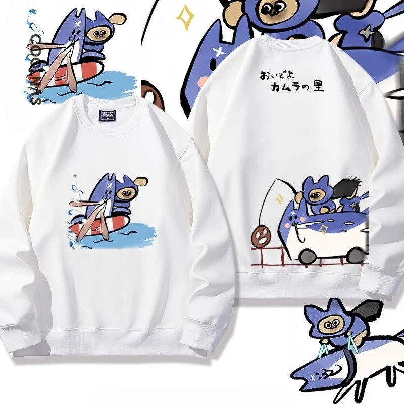 

Game Monster Hunter Felyne Cosplay Hoodie Women Men O-neck Long Sleeve Crewneck Sweatshirt Casual Tracksuit Funny Clothes