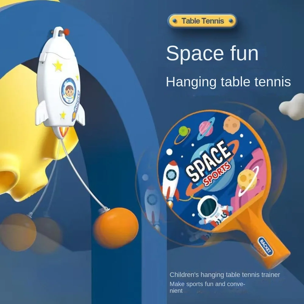 

With Racket Hanging Tennis Trainer Parent- Interactive Game Birthday Gift Mini Badminton Tennis Ball Sports Toy Indoor Outdoor