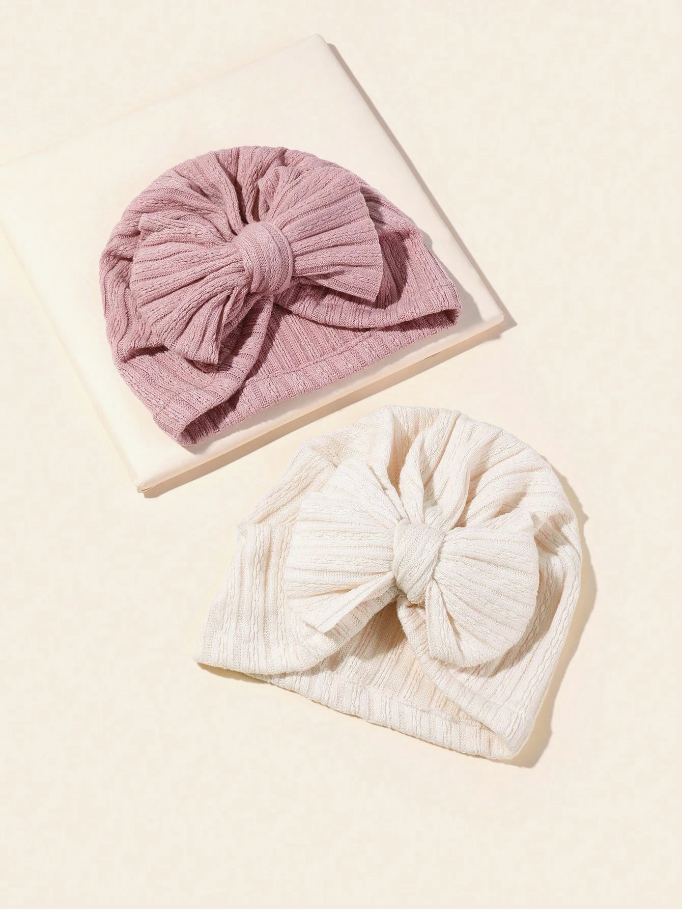 หมวกไหมพรมเด็กทารก ฤดูใบไม้ร่วง ฤดูหนาว น่ารัก สีพื้น หมวกเด็กผู้หญิง โบว์ใหญ่ หมวกผ้าโพกหัว นุ่ม หมวกเด็กอ่อน ฤดูใบไม้ผลิ หมวกบีนนี่ ผ้าพันศีรษะ