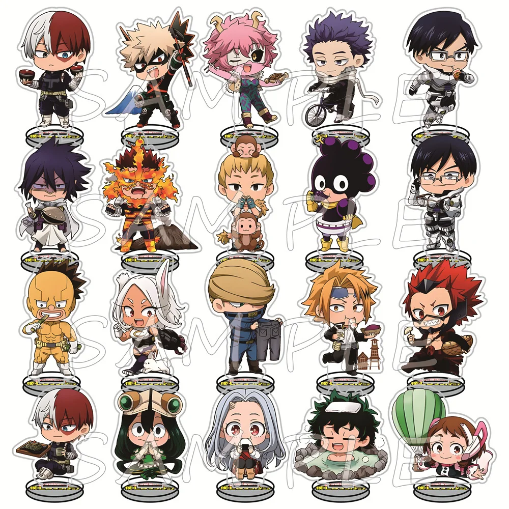 My Hero Academia - Chaveiro de Acrílico 10cm com Figuras Temáticas de Festival, Merchandising de Anime, Enfeite de Mesa, Presente para Coleção de Fãs