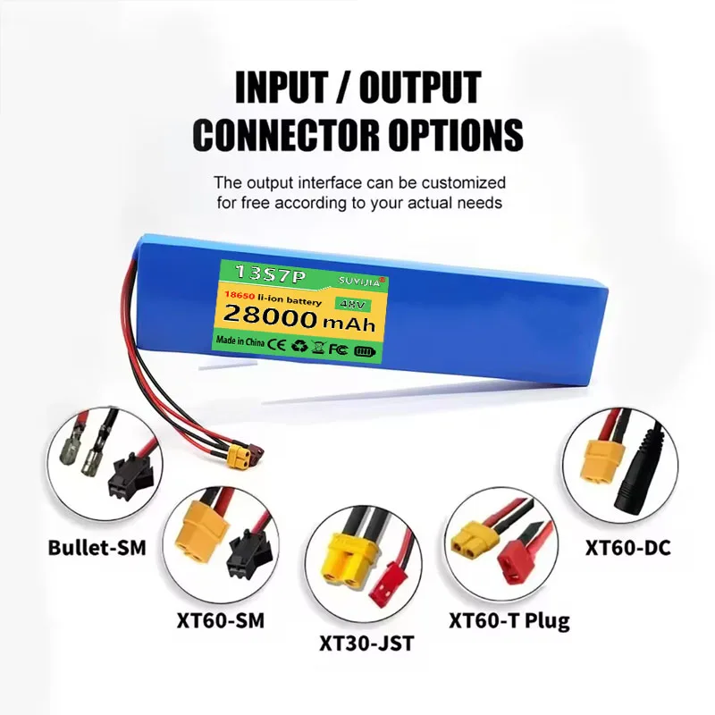 48V 28Ah Original Kaabo Mantis 8 Battery 2 Output Ports 1 Input Port for Dual Motor Kaabo Mantis 8 48V 28Ah Electric Scooter