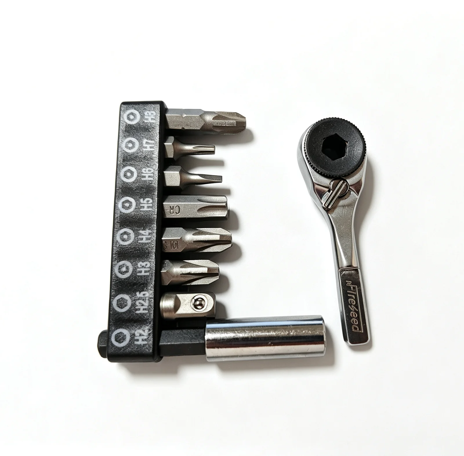 90° Ratchet Driver Compatible with Leatherman Pliers with 1 set bits