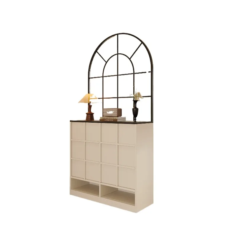 French retro entrance cabinet The living room is facing the door partition cabinet, small apartment type vintage shoe cabinet