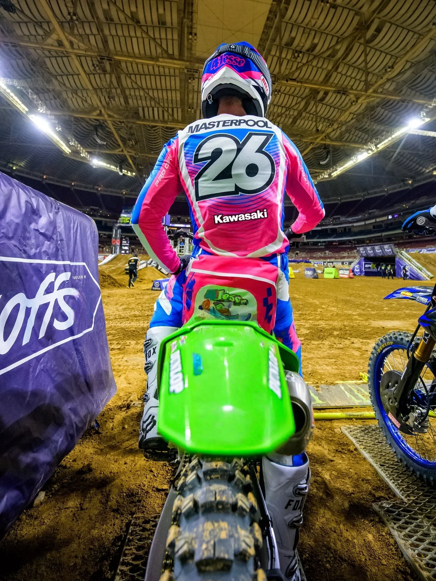 

Kawasaki #26 MASTERPOOL Motocross Jersey Quick Drying Breathable Racing Shirt Comfortable Off-Road Moto Top for Summer Riding